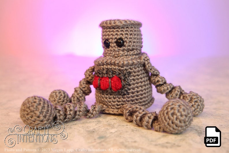 Small Robots: Set 1 Crochet Pattern by Crafty Intentions Downloadable DIGITAL PDF image 10