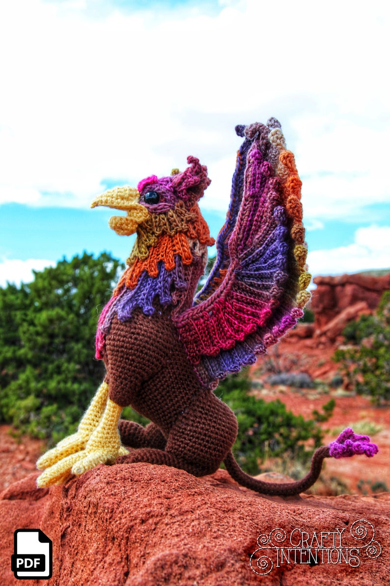 Griffin Crochet Amigurumi Pattern DIGITAL PDF by Crafty Intentions image 5