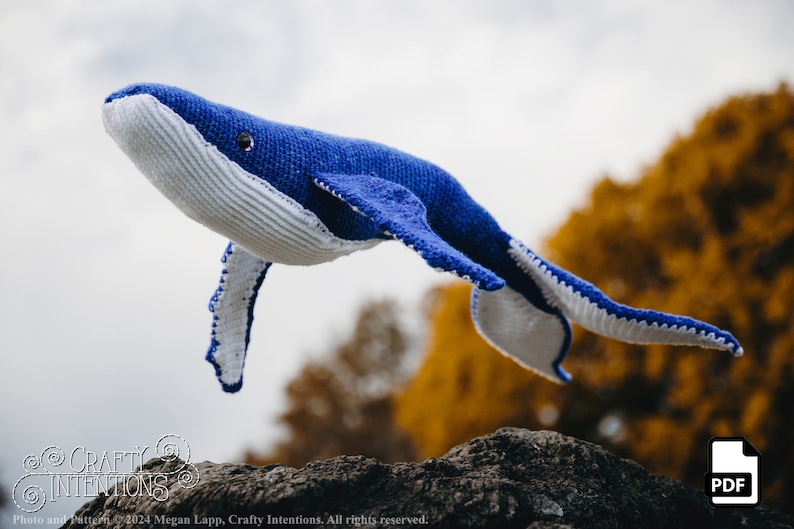 Whale Crochet Pattern by Crafty Intentions Downloadable DIGITAL PDF image 3