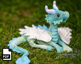 Laying Down Noodle Dragon Crochet Pattern by Crafty Intentions Downloadable DIGITAL PDF