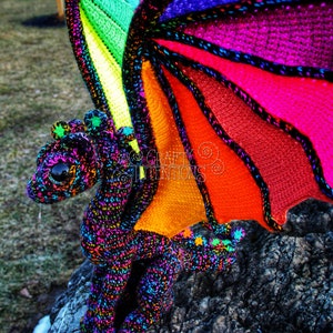 Add-On Dragon Crochet Pattern: Epic Pride Wings Amigurumi by Crafty Intentions DIGITAL PDF image 5