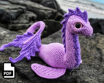 Sea Dinosaur Amigurumi Crochet Pattern by Crafty Intentions DIGITAL PDF