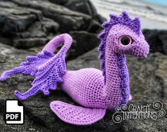 Sea Dinosaur Amigurumi Crochet Pattern by Crafty Intentions DIGITAL PDF
