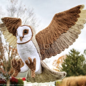 Barn Owl Crochet Pattern by Crafty Intentions DIGITAL PDF Downloadable image 3