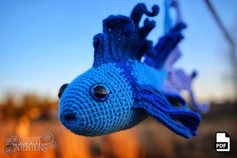 Fancy Fish Set 2 Crochet Amigurumi Pattern DIGITAL PDF by Crafty Intentions image 9