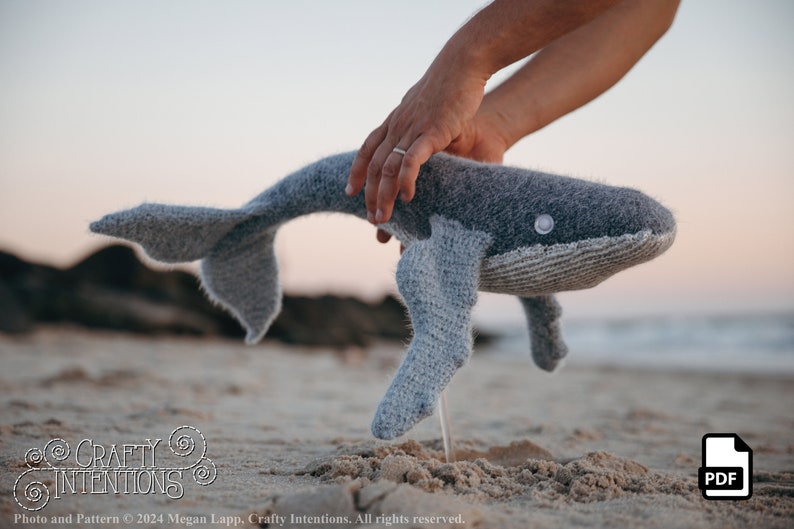Whale Crochet Pattern by Crafty Intentions Downloadable DIGITAL PDF image 4