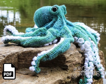 Realistic Octopus Crochet Pattern by Crafty Intentions DIGITAL PDF Downloadable