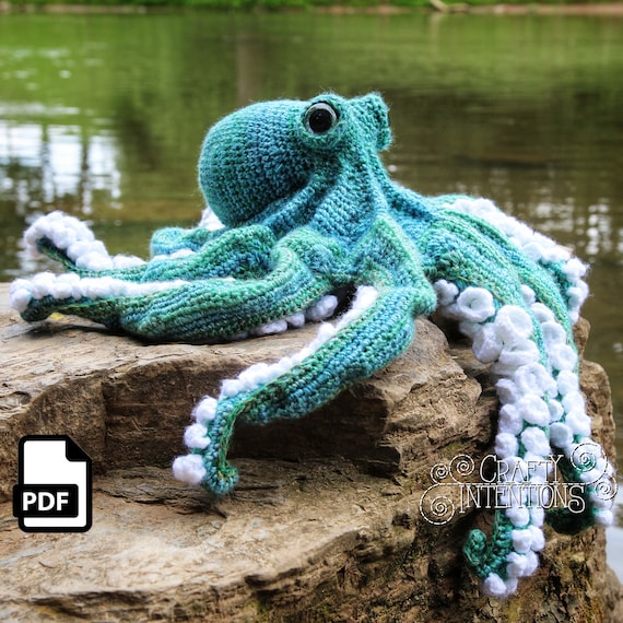 Realistic Octopus Crochet Pattern by Crafty Intentions DIGITAL Etsy