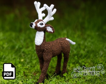 Deer Crochet Pattern by Crafty Intentions Downloadable DIGITAL PDF