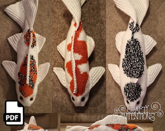 Koi Fish Crochet Amigurumi Pattern DIGITAL PDF by Crafty Intentions