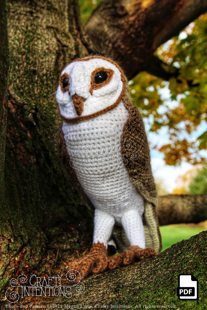 Barn Owl Crochet Pattern by Crafty Intentions DIGITAL PDF Downloadable image 9