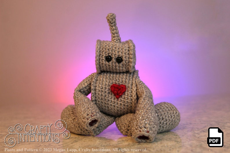 Small Robots: Set 1 Crochet Pattern by Crafty Intentions Downloadable DIGITAL PDF image 7