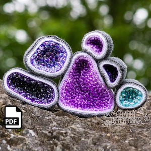 Geode Crochet Pattern by Crafty Intentions Downloadable DIGITAL PDF