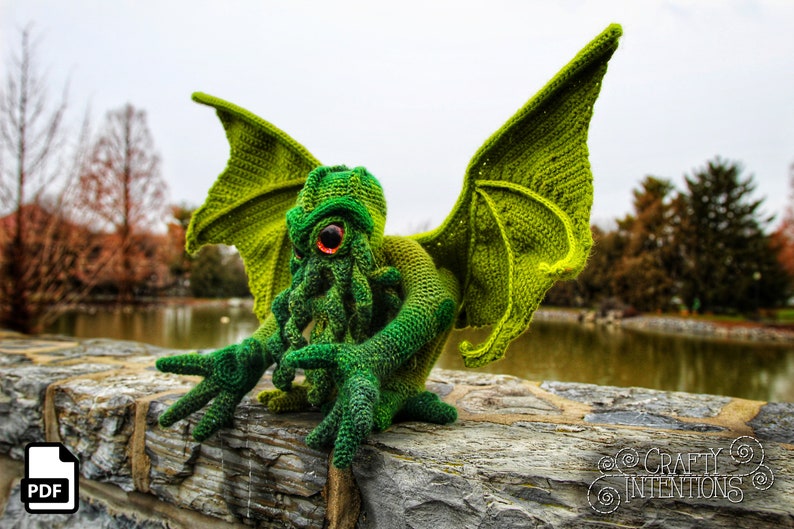 Cthulhu Pattern by Crafty Intentions DIGITAL PDF Downloadable image 6