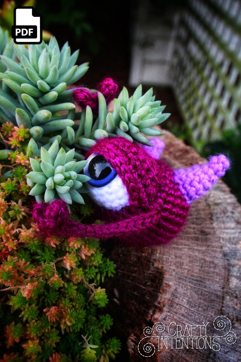 Eyeball Monster Amigurumi Crochet Pattern DIGITAL PDF image 6