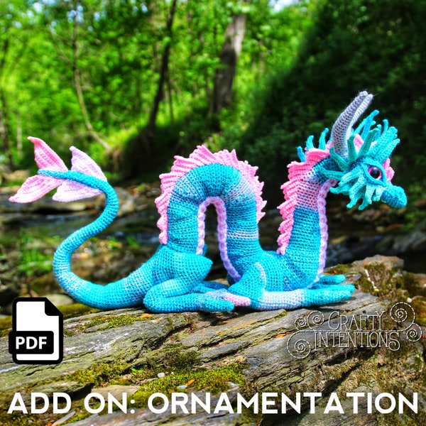 Add-On Eastern Dragon Ornamentation Crochet Amigurumi Pattern DIGITAL PDF by Crafty Intentions
