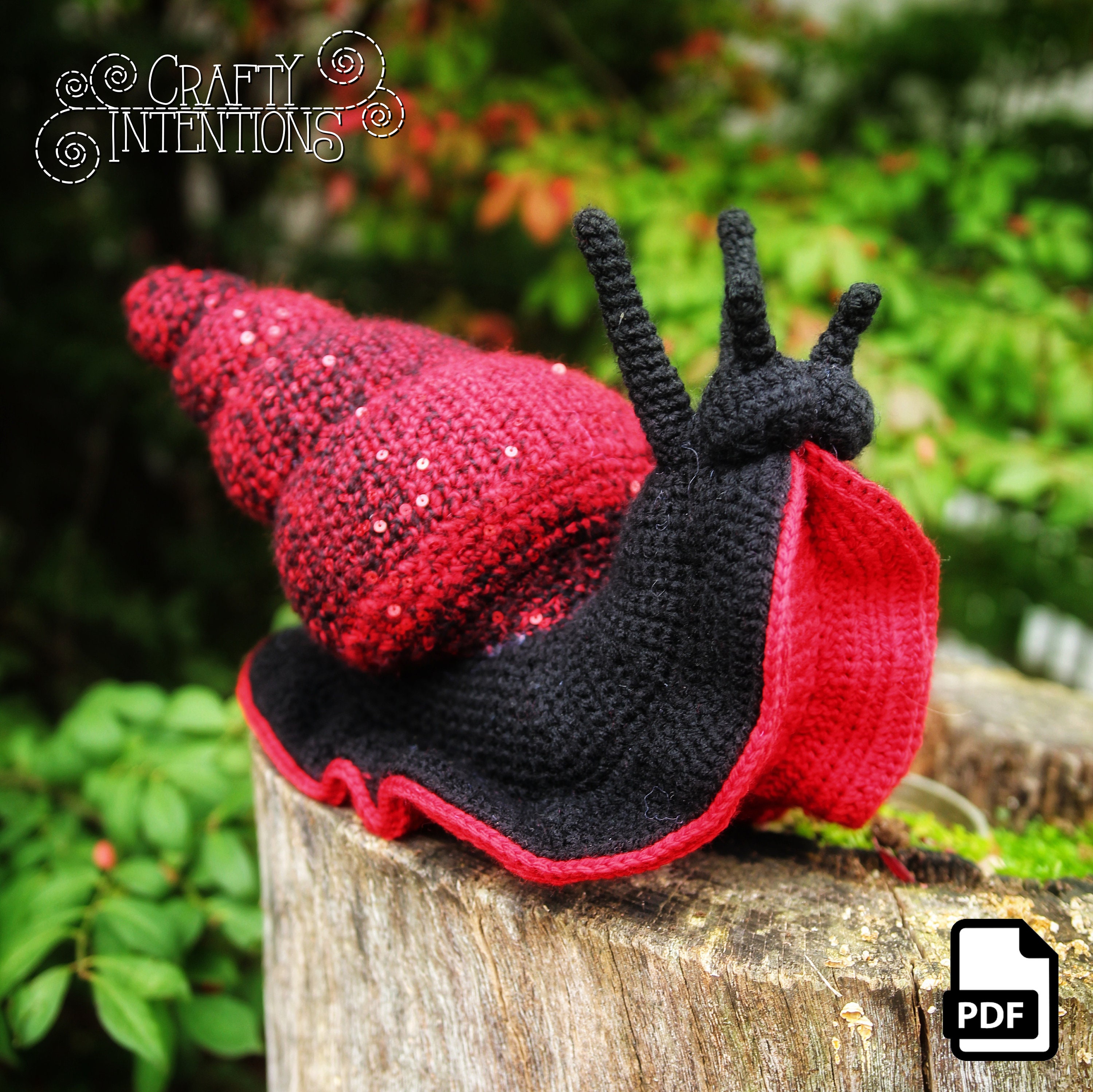 Giant Snail Amigurumi Crochet Pattern by Crafty Intentions Etsy Canada