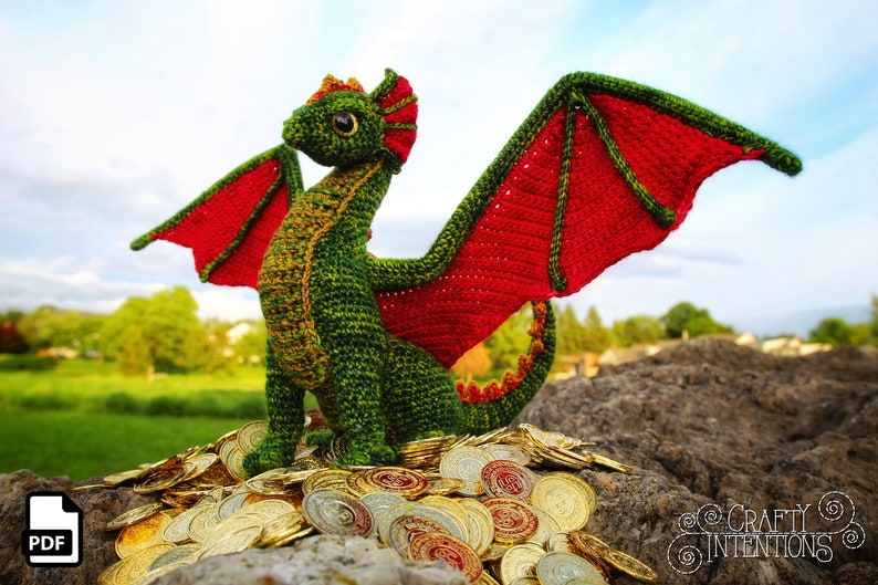 Adult Dragon Crochet Amigurumi Pattern DIGITAL PDF by Crafty Intentions image 3