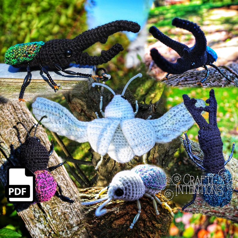 Five Beetles Crochet Amigurumi Pattern DIGITAL PDF by Crafty Intentions image 3