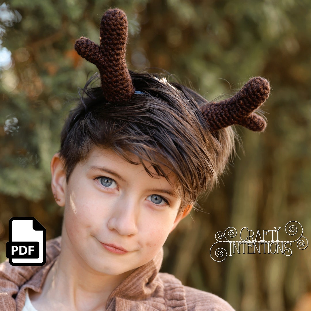 Wearable Woodland Horns Set 3 Crochet Pattern by Crafty Intentions