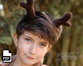 Wearable Woodland Horns Set 3 Crochet Pattern by Crafty Intentions Downloadable DIGITAL PDF