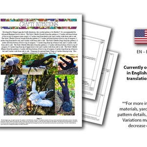 Five Beetles Crochet Amigurumi Pattern DIGITAL PDF by Crafty Intentions image 2