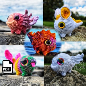 Bubbalub Cute Monster Amigurumi Crochet Pattern by Crafty Intentions DIGITAL PDF