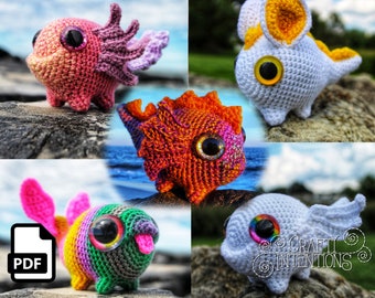Bubbalub Cute Monster Amigurumi Crochet Pattern by Crafty Intentions DIGITAL PDF