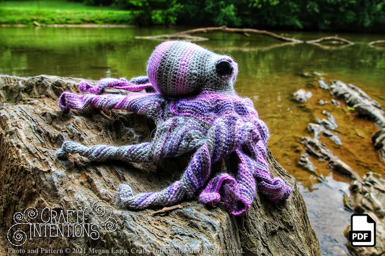 Realistic Octopus Crochet Pattern by Crafty Intentions DIGITAL PDF Downloadable image 7