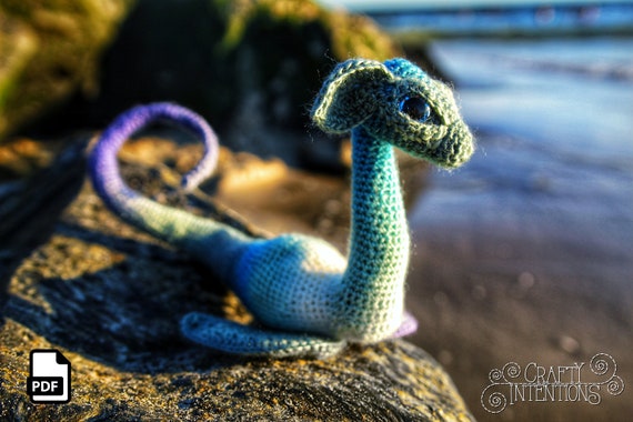 Sea Dinosaur Amigurumi Crochet Pattern by Crafty Intentions - Etsy México