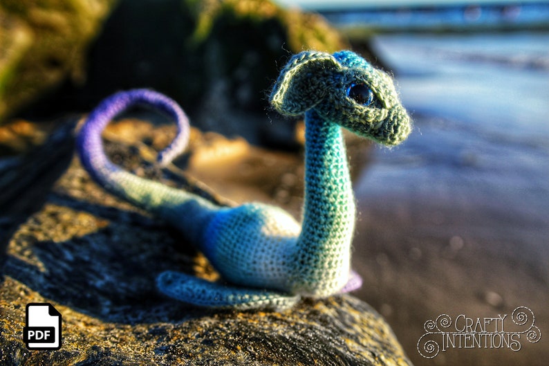 Sea Dinosaur Amigurumi Crochet Pattern by Crafty Intentions DIGITAL PDF image 10