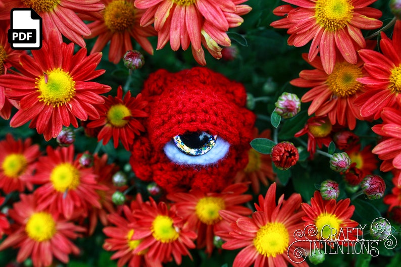 Eyeball Monster Amigurumi Crochet Pattern DIGITAL PDF image 10