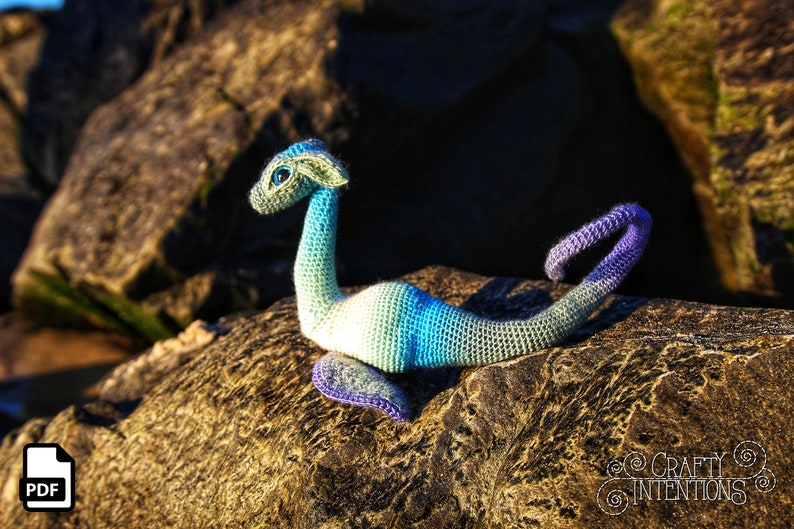 Sea Dinosaur Amigurumi Crochet Pattern by Crafty Intentions DIGITAL PDF image 7