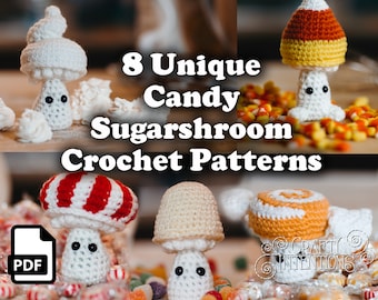 Sugarshroom Candy Crochet Pattern by Crafty Intentions Downloadable DIGITAL PDF