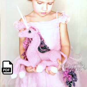 Unicorn Crochet Amigurumi Pattern by Crafty Intentions DIGITAL PDF