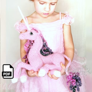 Unicorn Crochet Amigurumi Pattern by Crafty Intentions DIGITAL PDF