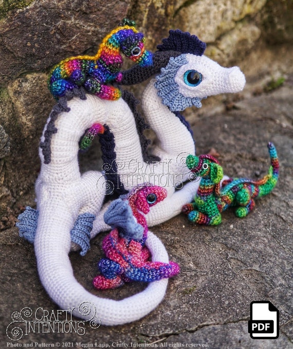 Baby Luck Dragon Crochet Pattern by Crafty Intentions DIGITAL PDF  Downloadable -  Hong Kong