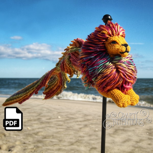 Merlion Crochet Pattern by Crafty Intentions DIGITAL PDF Downloadable