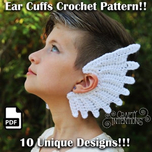 Ear Cuffs Set 1 häkeln Muster von Crafty Intentions DIGITAL PDF zum Herunterladen