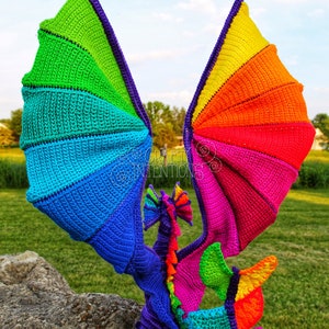 Add-On Dragon Crochet Pattern: Epic Pride Wings Amigurumi by Crafty Intentions DIGITAL PDF image 8