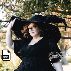 Witch Hat Crochet Pattern by Crafty Intentions Downloadable DIGITAL PDF