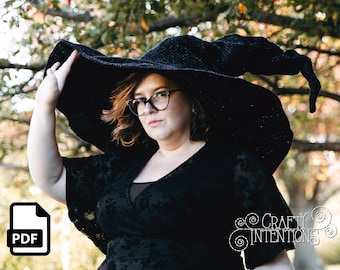 Witch Hat Crochet Pattern by Crafty Intentions Downloadable DIGITAL PDF