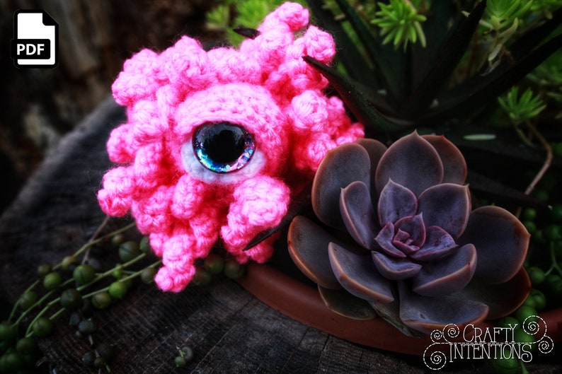 Eyeball Monster Amigurumi Crochet Pattern DIGITAL PDF image 9