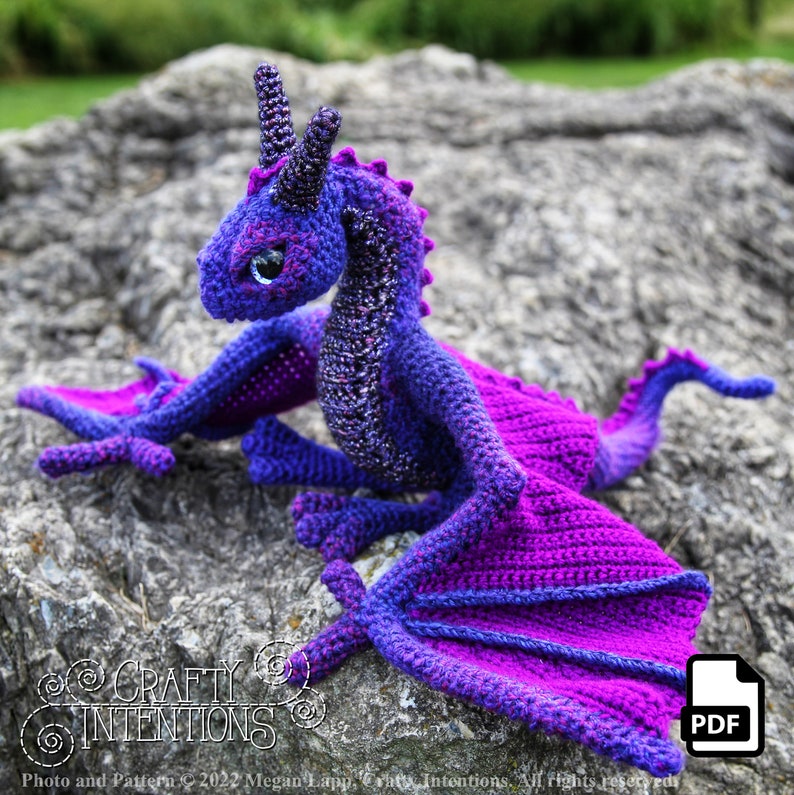 Medium Wyvern Crochet Pattern by Crafty Intentions Downloadable DIGITAL PDF image 4