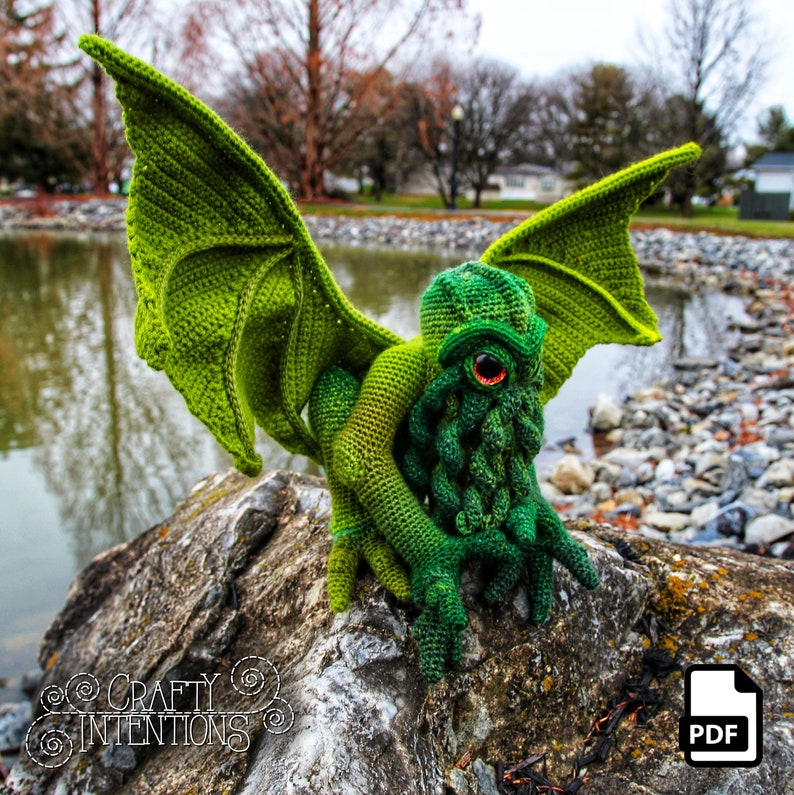 Cthulhu Pattern by Crafty Intentions DIGITAL PDF Downloadable image 4