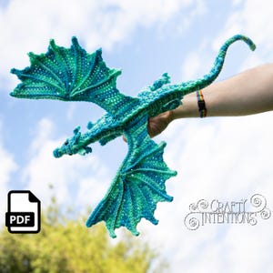 Charming Swift Wing Dragon Crochet Pattern by Crafty Intentions Downloadable DIGITAL PDF