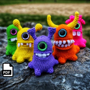 Blob Monsters Crochet Amigurumi Pattern DIGITAL PDF by Crafty Intentions