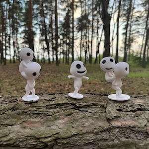 Kodama from Princess Mononoke, tree spirits. Set of kodama,anime. + GiFT