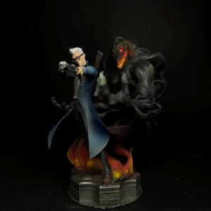 Estatua coleccionable de Vox Machina Percival de Rolo / Arte de fan de Critical Role / Figura de fantasía de resina / Regalo de rol para fanáticos de la animación de D&D