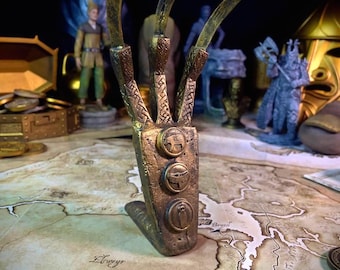 Skyrim Drachenklauen Replica – Nordische Puzzle Requisite, handgemaltes Cosplay aus Resin
